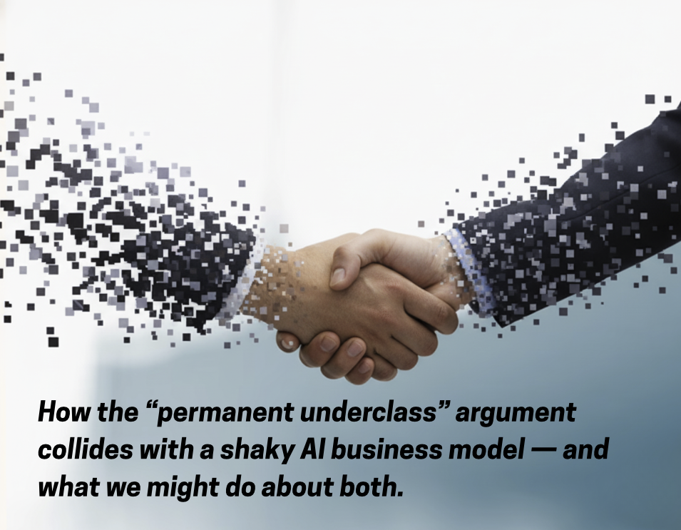 Who gets replaced first — the makers or the makers’ myth?