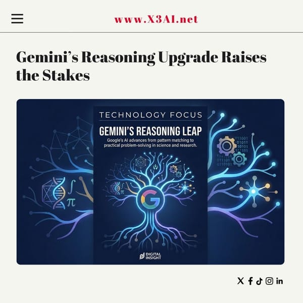 Google’s Gemini Gets a Reasoning Upgrade — and This Time It Looks Bigger Than a Model Refresh